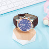 Wholesale Leisure Style Alloy And Imitation Leather Products Set With Round Dial Quartz Watch Glasses Belt Wallet Keychain Pen