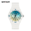 Wholesale Leisure Style Resin Case And Strap Round Dial Female Watch