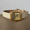 Wholesale Leopard Print Snake Head Design Square Dial Quartz Wristwatch For Women With Super Fiber Strap And Stainless Steel Buckle