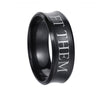 Wholesale Let Them Unisex Rings Titanium Steel Geometric Electroplated