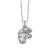 Wholesale Letter Necklace Copper O Shaped Chain Electroplating Unisex