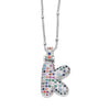 Wholesale Letter Necklace Copper O Shaped Chain Electroplating Unisex
