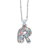 Wholesale Letter Necklace Copper O Shaped Chain Electroplating Unisex