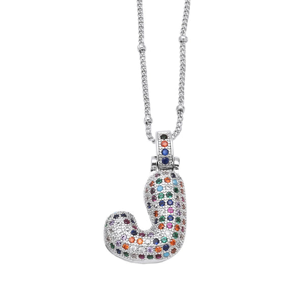Wholesale Letter Necklace Copper O Shaped Chain Electroplating Unisex