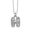 Wholesale Letter Necklace Copper O Shaped Chain Electroplating Unisex