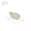 Wholesale Letter Pendant Jewelry Accessories Stainless Steel Oval Doublesided Polished