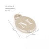Wholesale Letter Pendant Jewelry Accessories Stainless Steel Oval Doublesided Polished