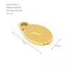 Wholesale Letter Pendant Jewelry Accessories Stainless Steel Oval Doublesided Polished