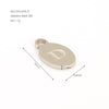 Wholesale Letter Pendant Jewelry Accessories Stainless Steel Oval Doublesided Polished