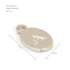 Wholesale Letter Pendant Jewelry Accessories Stainless Steel Oval Doublesided Polished