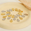 Wholesale Letter Pendant Jewelry Accessories Stainless Steel Oval Doublesided Polished