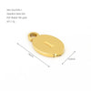 Wholesale Letter Pendant Jewelry Accessories Stainless Steel Oval Doublesided Polished