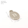 Wholesale Letter Pendant Jewelry Accessories Stainless Steel Oval Doublesided Polished