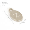Wholesale Letter Pendant Jewelry Accessories Stainless Steel Oval Doublesided Polished