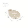 Wholesale Letter Pendant Jewelry Accessories Stainless Steel Oval Doublesided Polished