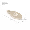Wholesale Letter Pendant Jewelry Accessories Stainless Steel Oval Doublesided Polished