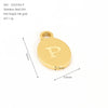 Wholesale Letter Pendant Jewelry Accessories Stainless Steel Oval Doublesided Polished