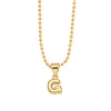 Wholesale Letter Pendant Necklace Copper Electroplated Simple Style Unisex Ball Chain