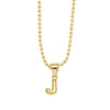Wholesale Letter Pendant Necklace Copper Electroplated Simple Style Unisex Ball Chain