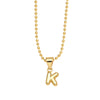Wholesale Letter Pendant Necklace Copper Electroplated Simple Style Unisex Ball Chain