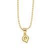 Wholesale Letter Pendant Necklace Copper Electroplated Simple Style Unisex Ball Chain