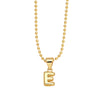 Wholesale Letter Pendant Necklace Copper Electroplated Simple Style Unisex Ball Chain