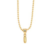 Wholesale Letter Pendant Necklace Copper Electroplated Simple Style Unisex Ball Chain