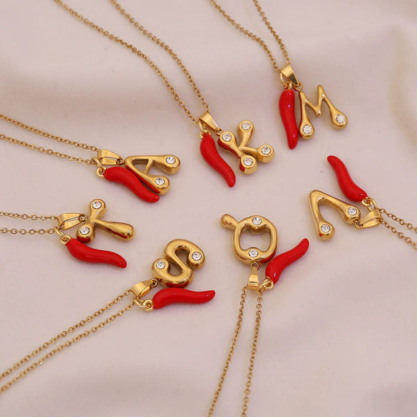 Wholesale Letter Pendant Necklace Stainless Steel Personalized Style