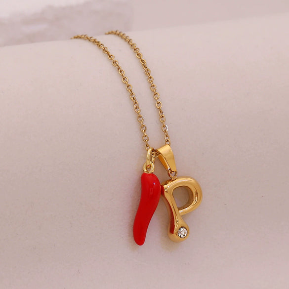 Wholesale Letter Pendant Necklace Stainless Steel Personalized Style