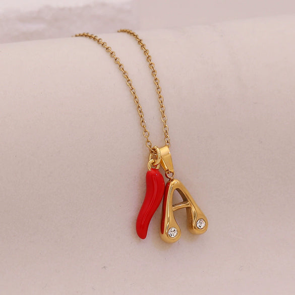 Wholesale Letter Pendant Necklace Stainless Steel Personalized Style