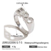 Wholesale Letter Ring Stainless Steel Geometric Style Electroplated Jewelry For Women