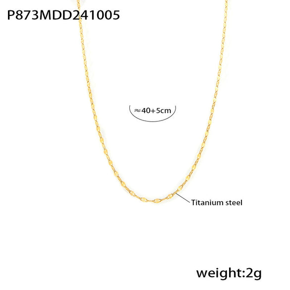 Wholesale Light Luxurious Angel Wings Zircon Titanium Steel Gold Plated Double Layer Necklace And Bracelet Set