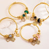 Wholesale Light Luxury Alloy Heart Shaped Diamond Inlaid Women's Bracelet