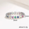 Wholesale Light Luxury Casual Style Copper Heartshaped Ring With Zirconia For Women
