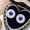 Wholesale Light Luxury Classic Round Copper Ear Studs With Imitation Diamond And Geometric Zirconia For Women