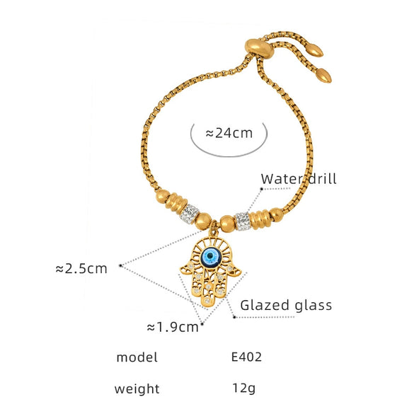 Wholesale Light Luxury Colorfree Geometric Titanium Steel Bracelet With 18K Gold Plated Electroplating For Women