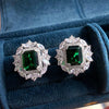 Wholesale Light Luxury Copper Flower Geometric Earrings For Women