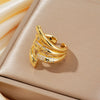 Wholesale Light Luxury Copper Goldplated Heart Shape Zircon Ring For Women