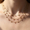 Wholesale Light Luxury Diamond Multilayered Necklace For Women With Flower Pattern And Fairy Style