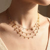 Wholesale Light Luxury Diamond Multilayered Necklace For Women With Flower Pattern And Fairy Style