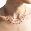 Wholesale Light Luxury Diamond Multilayered Necklace For Women With Flower Pattern And Fairy Style