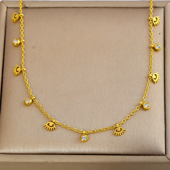 Wholesale Light Luxury Diamond Multilayered Necklace For Women With Flower Pattern And Fairy Style