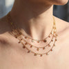 Wholesale Light Luxury Diamond Multilayered Necklace For Women With Flower Pattern And Fairy Style