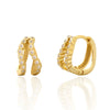 Wholesale Light Luxury Ear Buckle Earrings S925 Silver Double Layer Geometric Diamond For Women