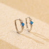 Wholesale Light Luxury Ear Buckle Earrings 925 Silver Rectangular Geometric Electroplating For Women