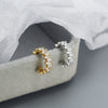 Wholesale Light Luxury Ear Clip Earrings For Women S925 Silver Geometric Horse Eye Zircon Electroplated