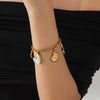 Wholesale Light Luxury Electroplated 18K Gold Titanium Steel Bracelet For Women With Original Design