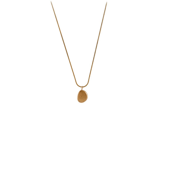 Wholesale Light Luxury Electroplated Letter And Number Pendant Titanium Steel Clavicle Necklace For Women