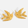Wholesale Light Luxury Electroplated Stainless Steel Animal Shaped Earrings For Women
