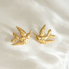 Wholesale Light Luxury Electroplated Stainless Steel Animal Shaped Earrings For Women